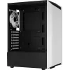 PC Case AEROCOOL Bionic Midi Tower White — ATX, Tempered Glass, 2x3.5 inch bays, 6x2.5 inch, 297 mm GPU, Blue LED
