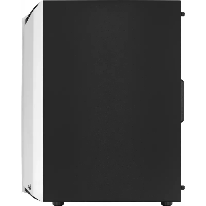 PC Case AEROCOOL Bionic Midi Tower White — ATX, Tempered Glass, 2x3.5 inch bays, 6x2.5 inch, 297 mm GPU, Blue LED
