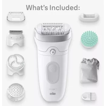 Braun Silk-épil 7 7-081 epilator 40 tweezers White