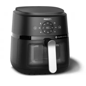 Philips 2000 series NA221/00 fryer Single 4.2 L Stand-alone 1500 W Hot air fryer Black, Silver