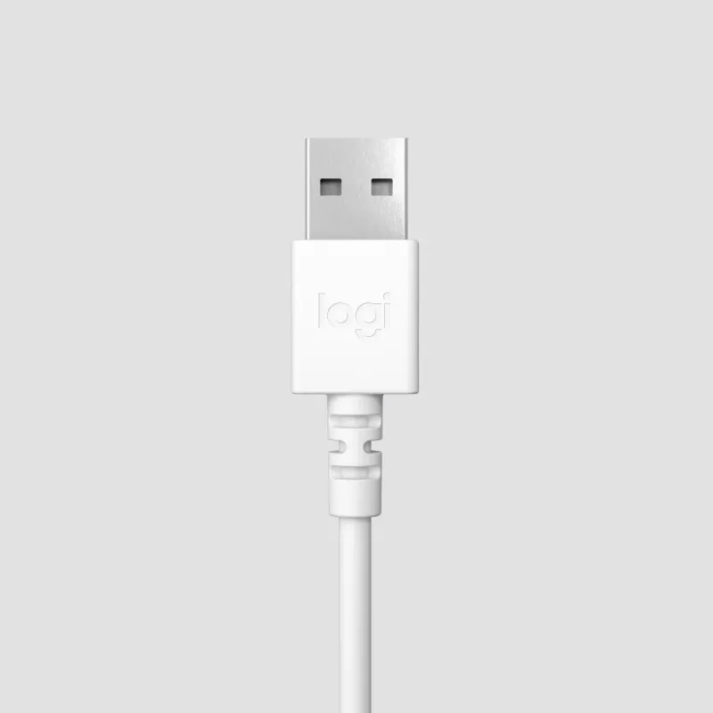 LOGITECH Headset - H390 - USB-a - Off-white