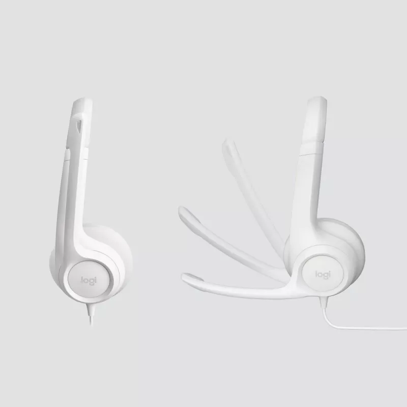LOGITECH Headset - H390 - USB-a - Off-white