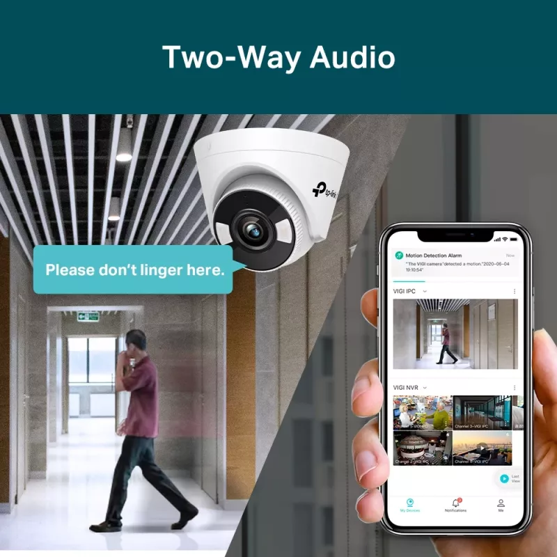 TP-Link VIGI 5MP Full-Color Turret Network Camera, IP security camera, Indoor, Wired, 120 dB, CE, NTRA, VCCI, KC, BSMI, FCC, IC, Ceiling