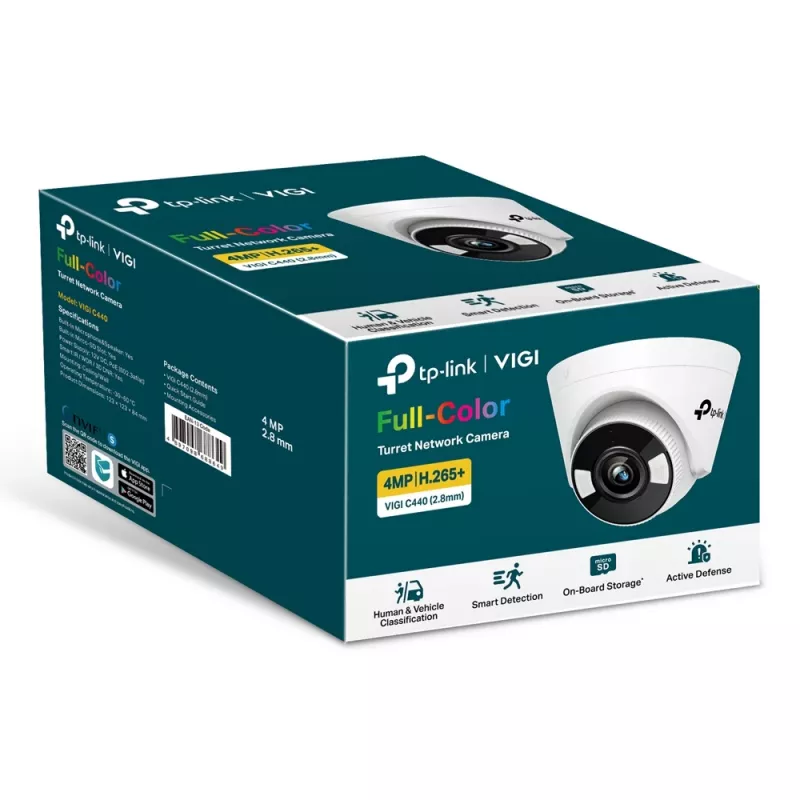 TP-Link VIGI 5MP Full-Color Turret Network Camera, IP security camera, Indoor, Wired, 120 dB, CE, NTRA, VCCI, KC, BSMI, FCC, IC, Ceiling