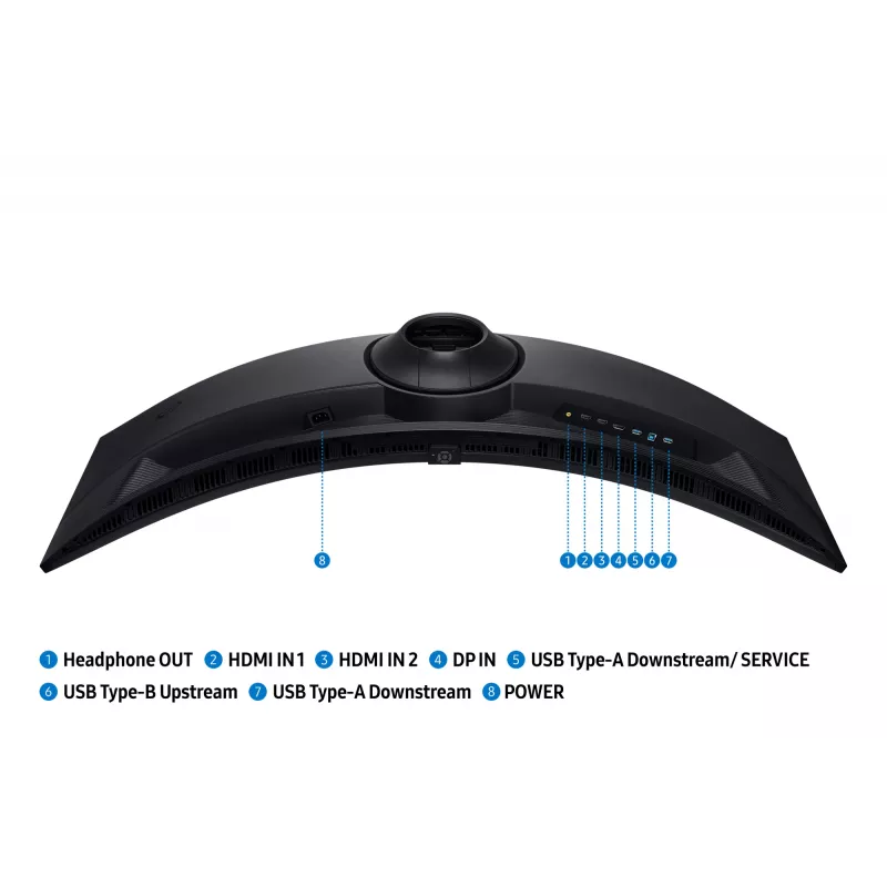 Samsung G91F computer monitor 124.5 cm (49 inch) 5120 x 1440 pixels Dual QHD LCD Black
