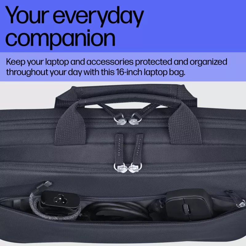 HP Everyday 16-inch Laptop Bag, Messenger case, 40.6 cm (16 inch), Shoulder strap, 510 g