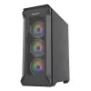 GENESIS Irid 505 ARGB Midi Tower Black, Transparent