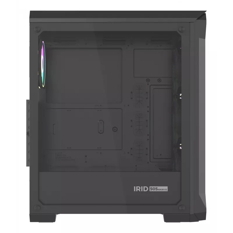 GENESIS Irid 505 ARGB Midi Tower Black, Transparent