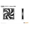 be quiet Pure Wings 3 120mm PWM Computer case Fan 12 cm Black 1 pc(s)