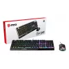 MSI VIGOR GK30 COMBO RGB MEMchanical Gaming Keyboard + Clutch GM11 Gaming Mouse ' UK Layout, 6-Zone RGB Lighting Keyboard, Dual-Zone RGB Lighting Mouse, 5000 DPI Optical Sensor, RGB Mystic Light'
