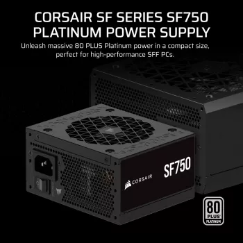 CORSAIR Power Supply - Sf Series Sf750 Fully Modular 80 Plus Platinum Sfx Power