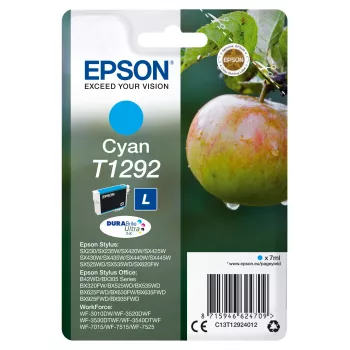Epson Singlepack Cyan T1292 DURABrite Ultra Ink, Cyan, 7 ml, 1 pc(s), 474 pages