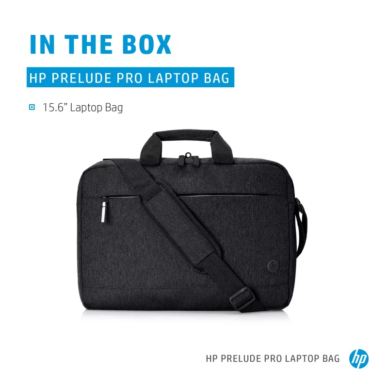 Messenger case HP Prelude Pro 15.6-inch laptop bag, fabric, grey, fits up to 39.6 cm, weight 380 g