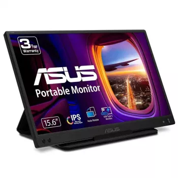Portable monitor ASUS ZenScreen MB166C 15.6 inch Full HD IPS LED 1920x1080, 250 cd/m², 5 ms, USB-C power
