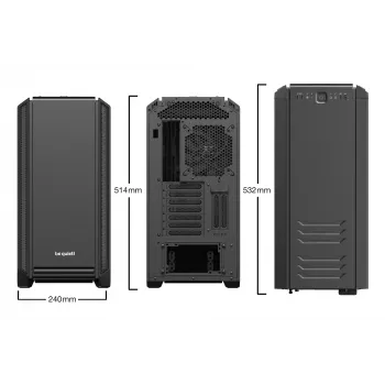 PC Case be quiet! Silent Base 601 Midi Tower Black