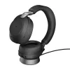 Jabra Evolve2 85 - Link380a MS Stereo Stand, Black, Wired & Wireless, Office/Call center, 20 - 20000 Hz, 286 g, Headset, Black