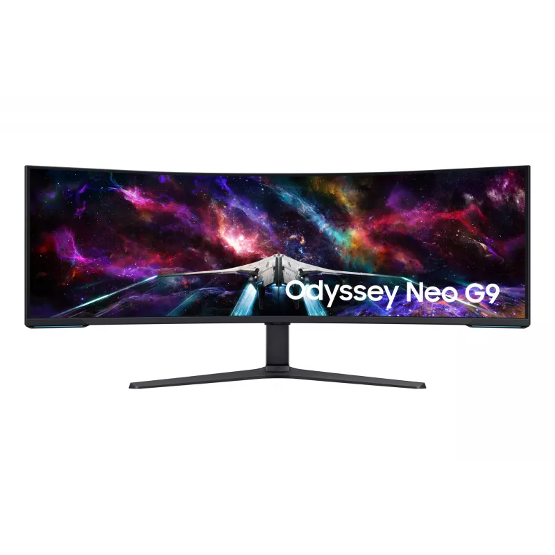 Samsung G95NC computer monitor 144.8 cm (57 inch) 7680 x 2160 pixels Dual UHD LED Black, White