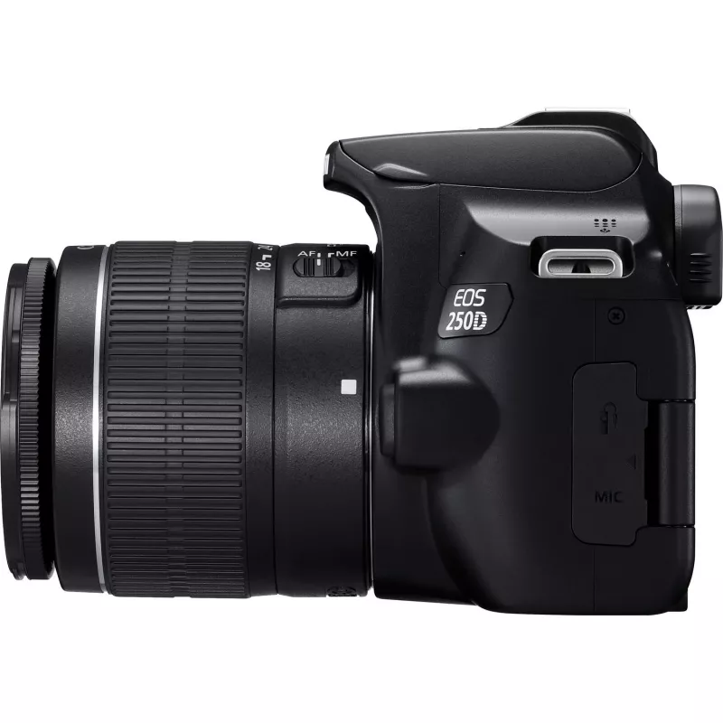 Canon EOS 250D + EF-S 18-55mm f/3.5-5.6 III SLR Camera Kit 24.1 MP CMOS 6000 x 4000 pixels Black