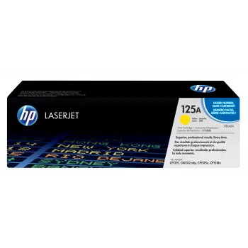 HP 125A Yellow Original LaserJet Toner Cartridge, 1400 pages, Yellow, 1 pc(s)
