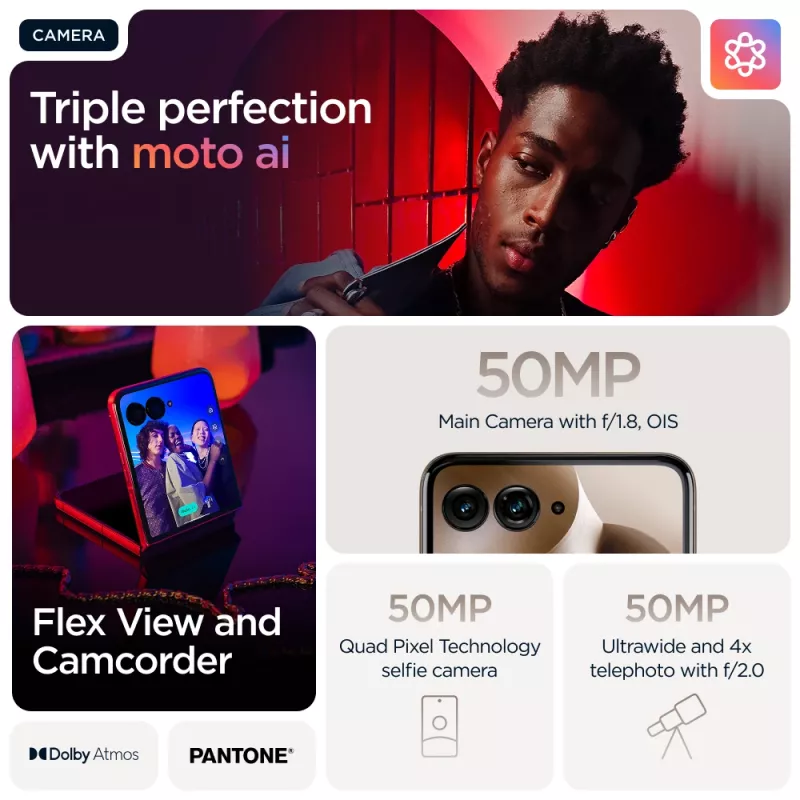 Motorola razr 60 ultra 17.7 cm (6.96 inch) Dual SIM Android 15 5G USB Type-C 16 GB 512 GB 4700 mAh Wood