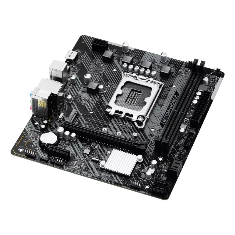 ASRock Motherboard H610M-H2/M.2 LGA1700 Intel H610 2 X DDR4 2 X HDMI 2.1 TMDS Compatible mATX