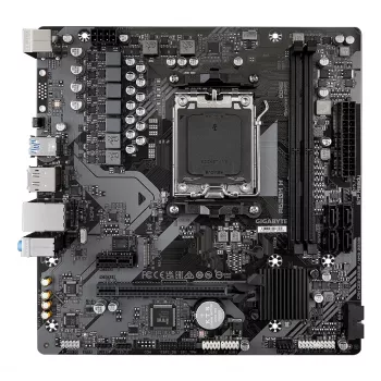 GIGABYTE A620M H Motherboard - Supports AMD Ryzen 8000 CPUs, 5+2+2 Phases Digital VRM, up to 7200MHz DDR5 (OC), 1xPCIe 4.0 M.2, GbE LAN, USB 3.2 Gen 1