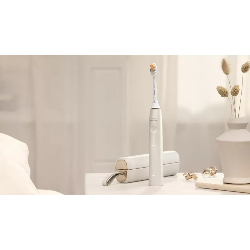 Philips Sonicare DiamondClean Prestige 9900 series DiamondClean Prestige HX9992/11 Sonic electric toothbrush with SenseIQ - Champagne