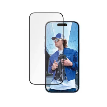 PanzerGlass ® Ceramic Screen Protector iPhone 16 | 15 | Ultra-Wide Fit w. EasyAligner