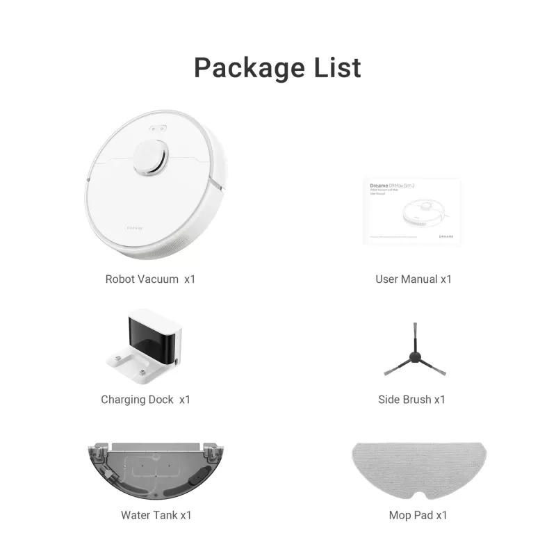 Robot Vacuum Cleaner Dreame D9 Max Gen 2 White