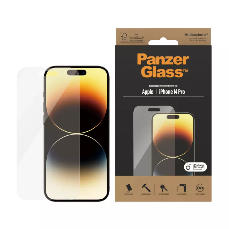 Screen Protector PanzerGlass Apple iPhone 14 Pro Classic Fit