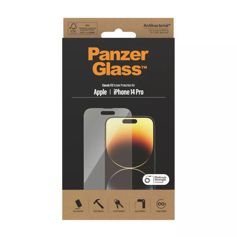 Screen Protector PanzerGlass Apple iPhone 14 Pro Classic Fit