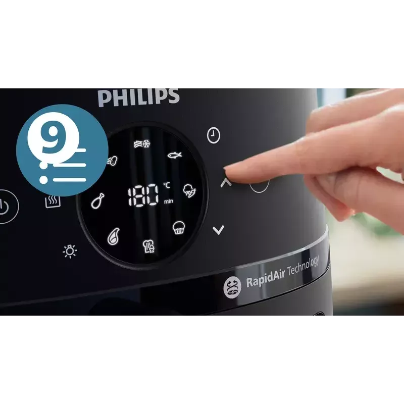 Hot air fryer Philips NA231/00 2000 Series — 6.2 L, 1700 W, 13 programs, Rapid Air low-fat technology