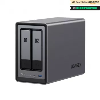 Ugreen NASync DXP2800 NAS System 2-Bay Compact Intel® N N100 8 GB DDR5 0 TB UGOS Pro Black