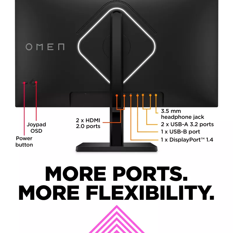 OMEN by HP 27 inch QHD 240Hz Gaming Monitor - OMEN 27qs