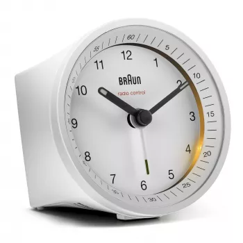 Braun BC07W-DCF Quartz alarm clock White
