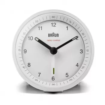 Braun BC07W-DCF Quartz alarm clock White