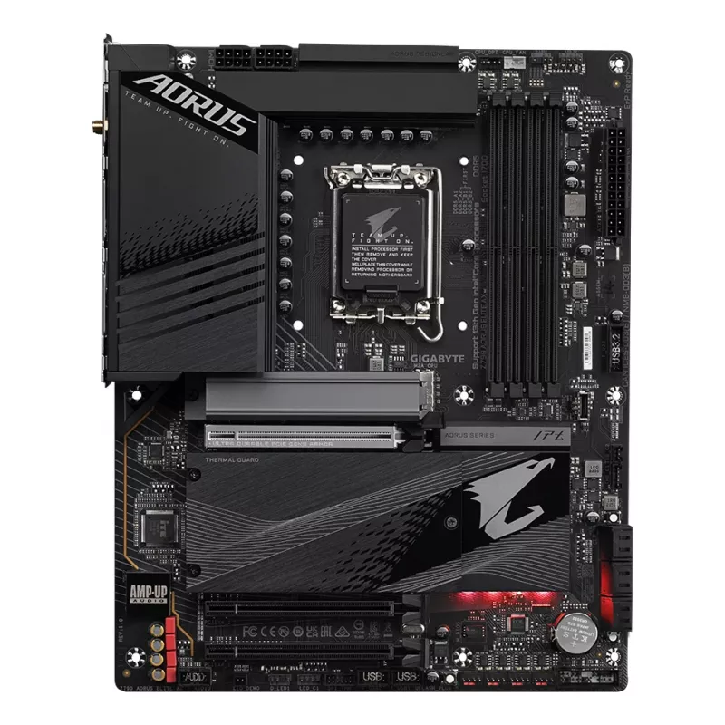 GIGABYTE Z790 AORUS ELITE AX Motherboard - Supports Intel Core 14th CPUs, 16*+2+１ Phases Digital VRM, up to 7600MHz DDR5 (OC), 4xPCIe 4.0 M.2, Wi-Fi 6E, 2.5GbE LAN, USB 3.2 Gen 2x2