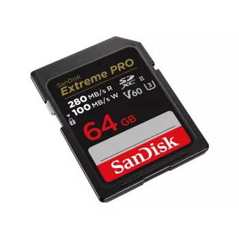WESTERN DIGITAL SanDisk PRO 64GB V60 UHS-II SD Cards 280/100MB/S V60 C10 UHS-II