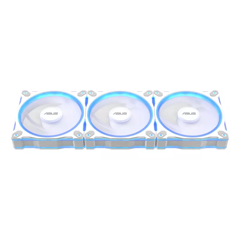 Case fan ASUS Prime MR120 120 mm 1600 RPM White (3-pack, LED, 58 CFM, 23 dB)