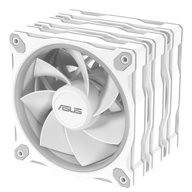 Case fan ASUS Prime MR120 120 mm 1600 RPM White (3-pack, LED, 58 CFM, 23 dB)