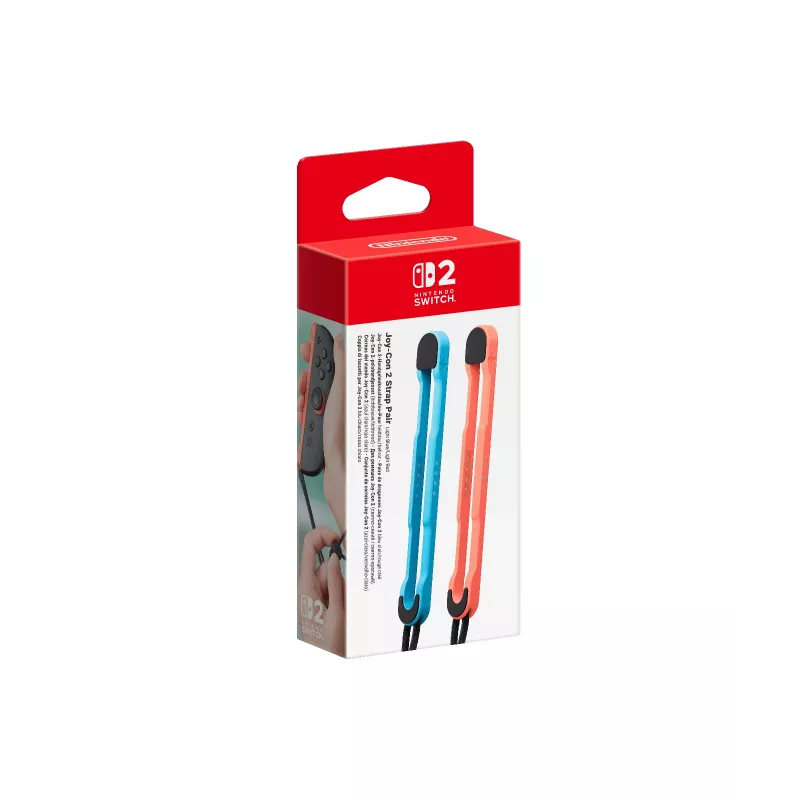 Nintendo Joy-Con 2 Straps (set of 2) Light Blue / Light Red, Nintendo Switch 2, Hand strap, Blue, Red, Nintendo, Joy-Con 2, China