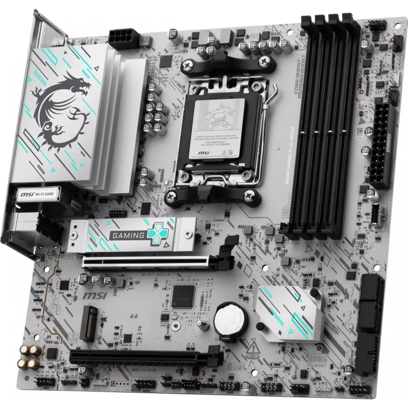 Motherboard MSI B840M GAMING PLUS WIFI6E microATX, Socket AM5, DDR5 up to 256GB, Wi‑Fi 6E, 2.5GbE, M.2 x2, HDMI 2.1
