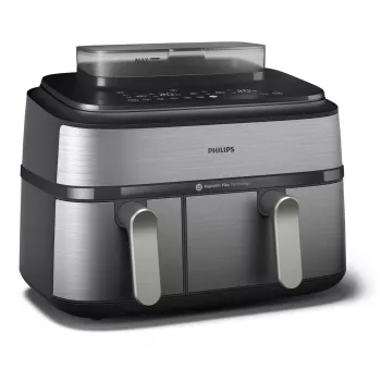Philips 5000 series NA555/00 fryer Double 9 L Stand-alone 2750 W Hot air fryer Silver