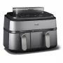 Philips 5000 series NA555/00 fryer Double 9 L Stand-alone 2750 W Hot air fryer Silver