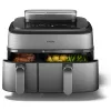 Philips 5000 series NA555/00 fryer Double 9 L Stand-alone 2750 W Hot air fryer Silver