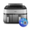 Philips 5000 series NA555/00 fryer Double 9 L Stand-alone 2750 W Hot air fryer Silver