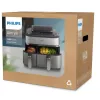 Philips 5000 series NA555/00 fryer Double 9 L Stand-alone 2750 W Hot air fryer Silver