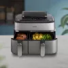 Philips 5000 series NA555/00 fryer Double 9 L Stand-alone 2750 W Hot air fryer Silver