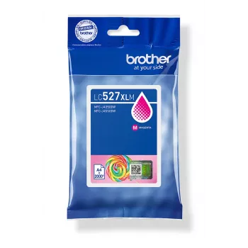 Brother Genuine LC527XLM High Yield Ink Cartridge - Magenta, High (XL) Yield, Magenta, Pigment-based ink, 1 pc(s), 2000 pages, Single pack