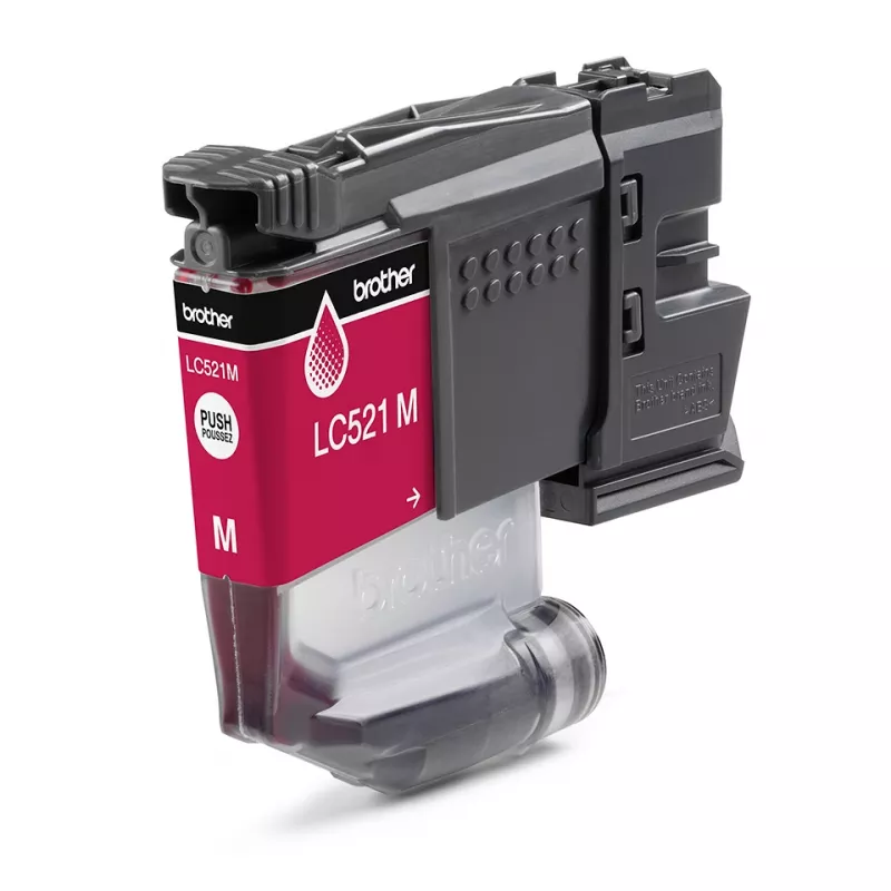 Brother LC521M Genuine Ink Cartridge - Magenta